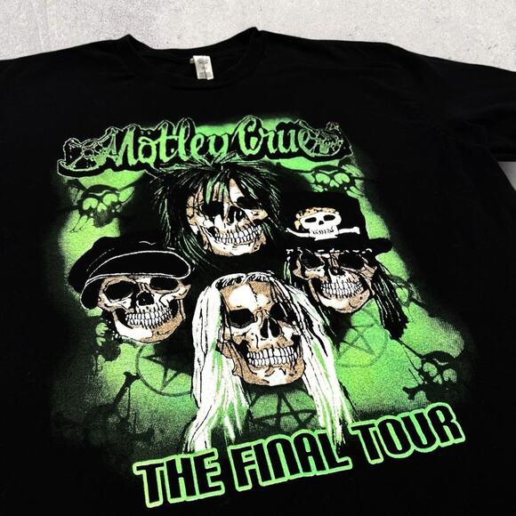 ★ Mötley Crue ‘The Final Tour’ 2015 Double Sided Rock T-Shirt ★ - Picture 2 of 7
